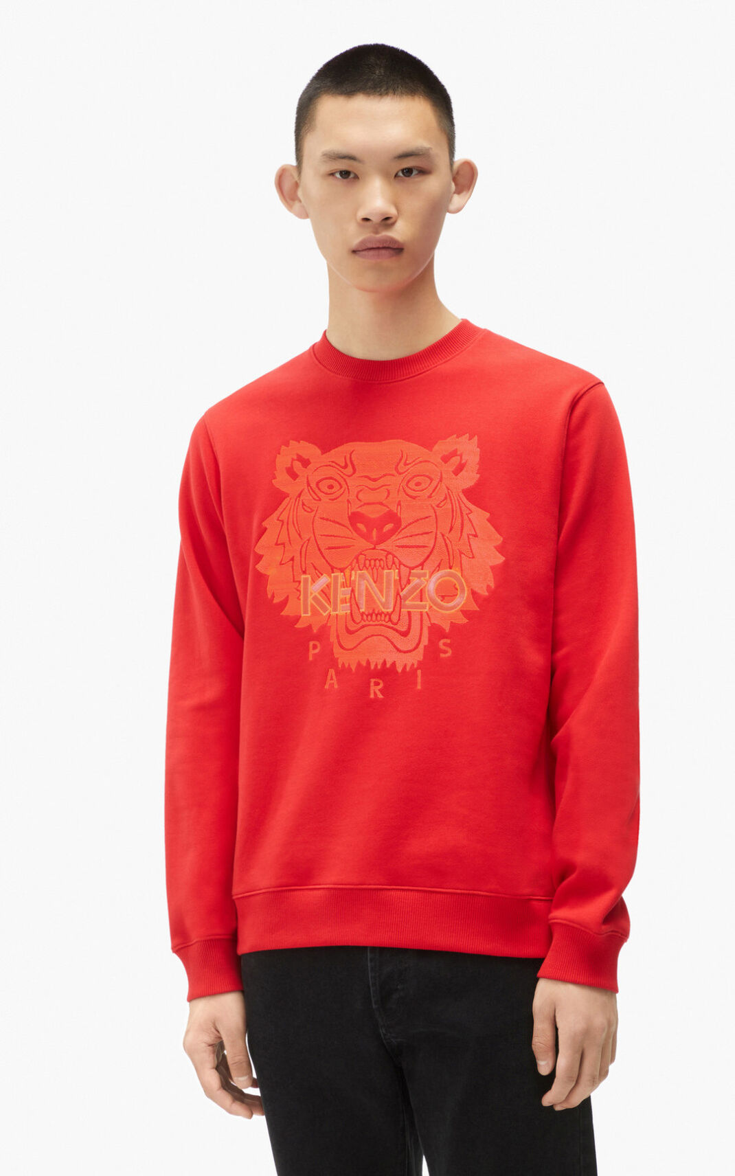 Sweat Kenzo Homme Tiger Rouge QVRSE-4831